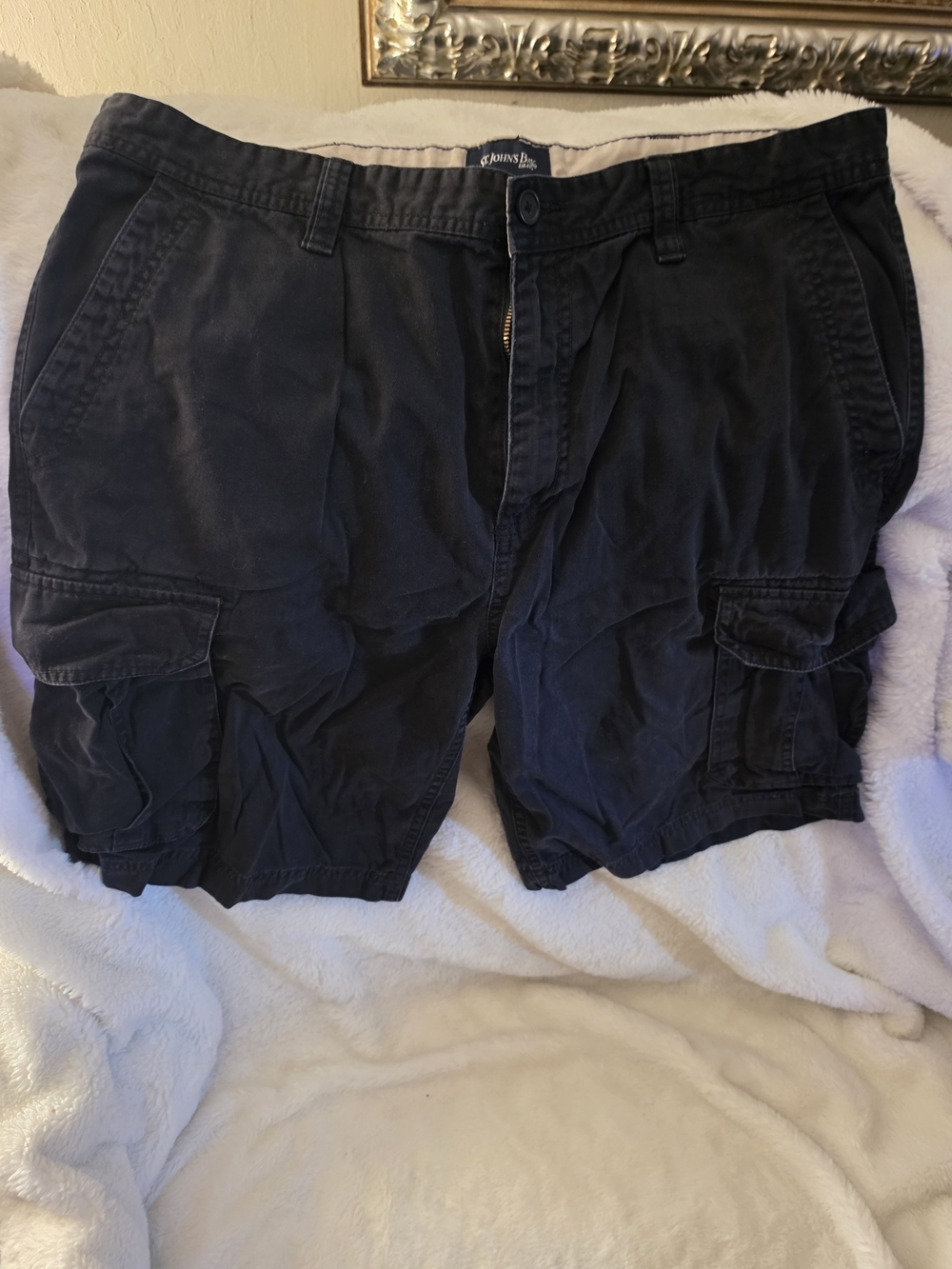 St. John's Bay Black Cargo Shorts